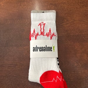 White New Men's Adrenaline Socks