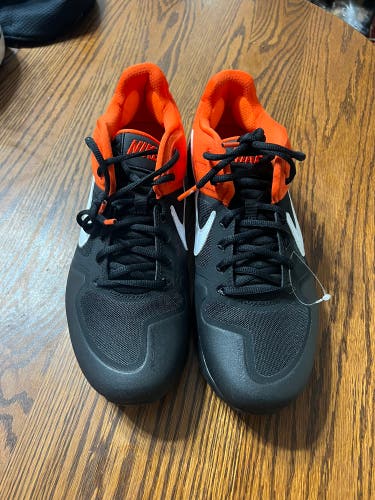 Orange Men's Size 12 (Women's 13) Low Top Nike alpha huarache elite 3  Baseball Turf Shoes