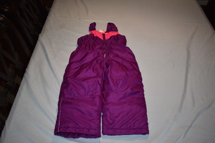 Zero Xposure Winter Sports Ski Pants/Bib, Purple/Pink, 2T