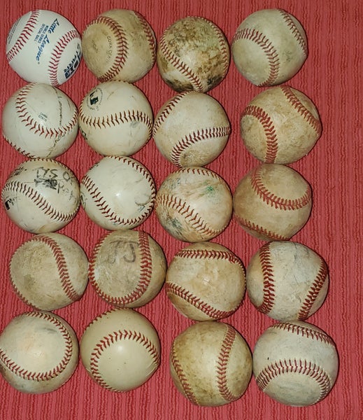 20 Used Baseballs