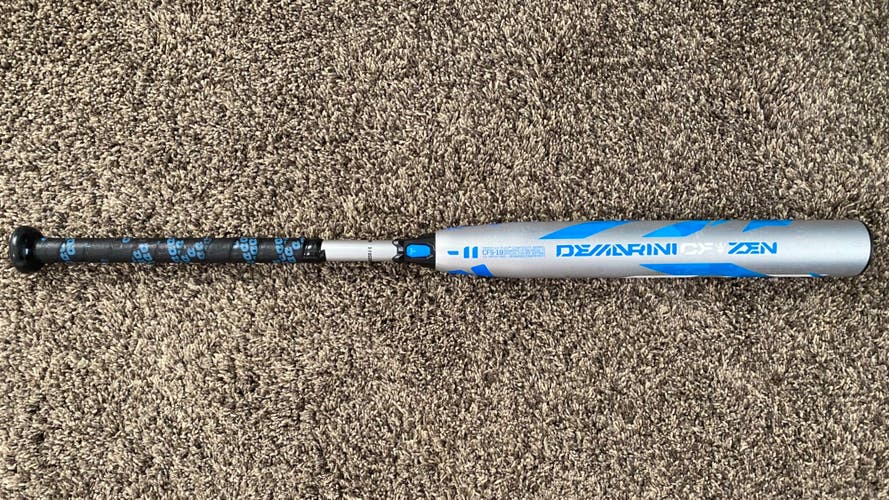 Used 2019 DeMarini Composite CF Zen Bat (-11) 21 oz 32"