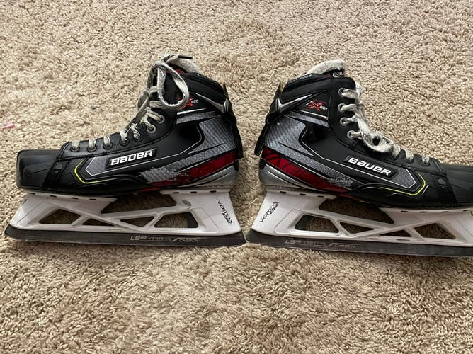 Used Bauer Regular Width  Size 9 Vapor 2X Pro Hockey Goalie Skates