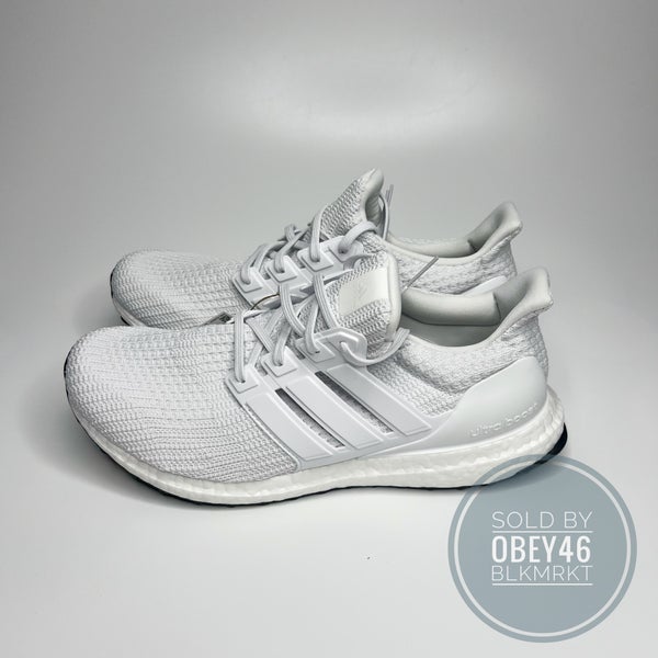 quagga Stirre Fremkald Adidas Ultra Boost 4.0 DNA White Running Sneakers 8.5 | SidelineSwap