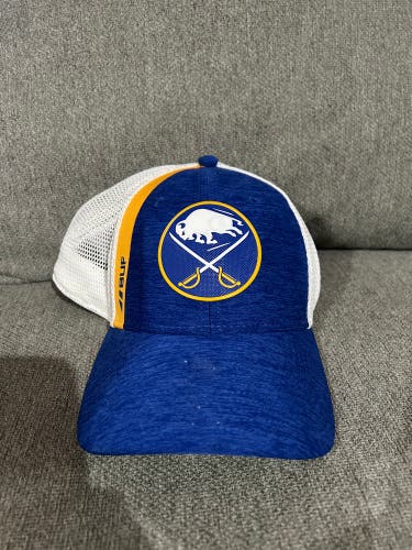 Filip Cederqvist 49 Buffalo Sabres Fanatics Authentic Pro Hat Team Player Issued Worn Used