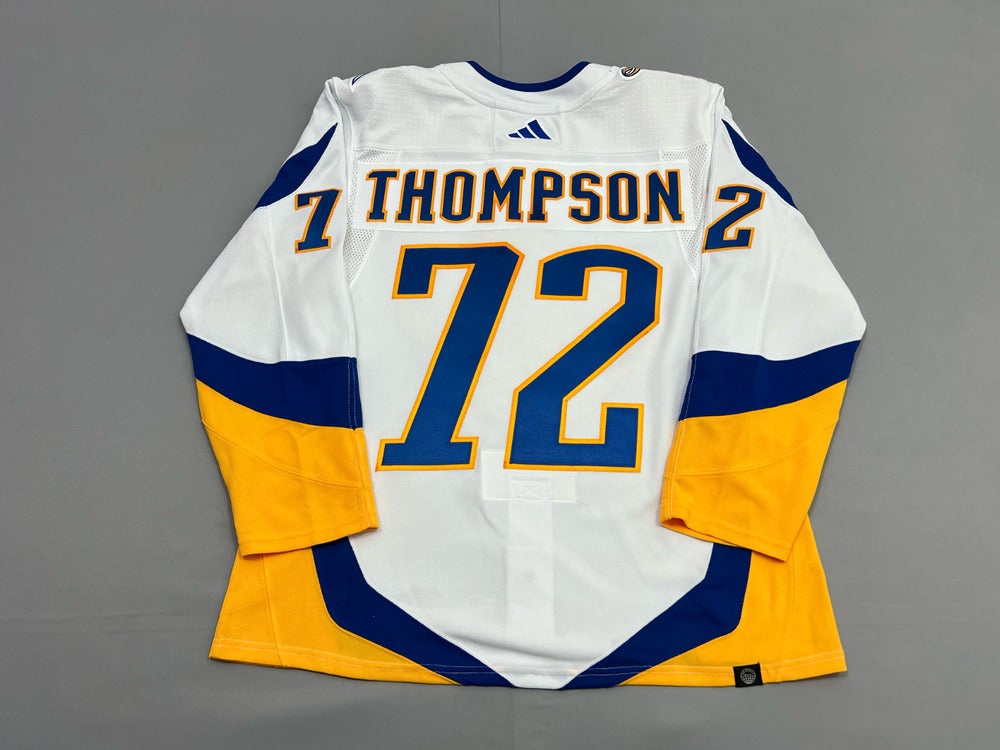 adidas 2022-2023 Reverse Retro Buffalo Sabres Tage Thompson #72 ADIZERO Authentic  Jersey