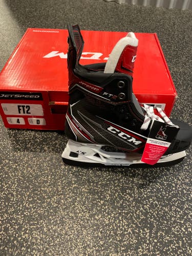 New CCM Regular Width Size 4 JetSpeed FT2 Hockey Skates