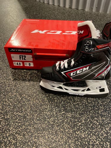 New CCM Regular Width Size 4.5 JetSpeed FT2 Hockey Skates