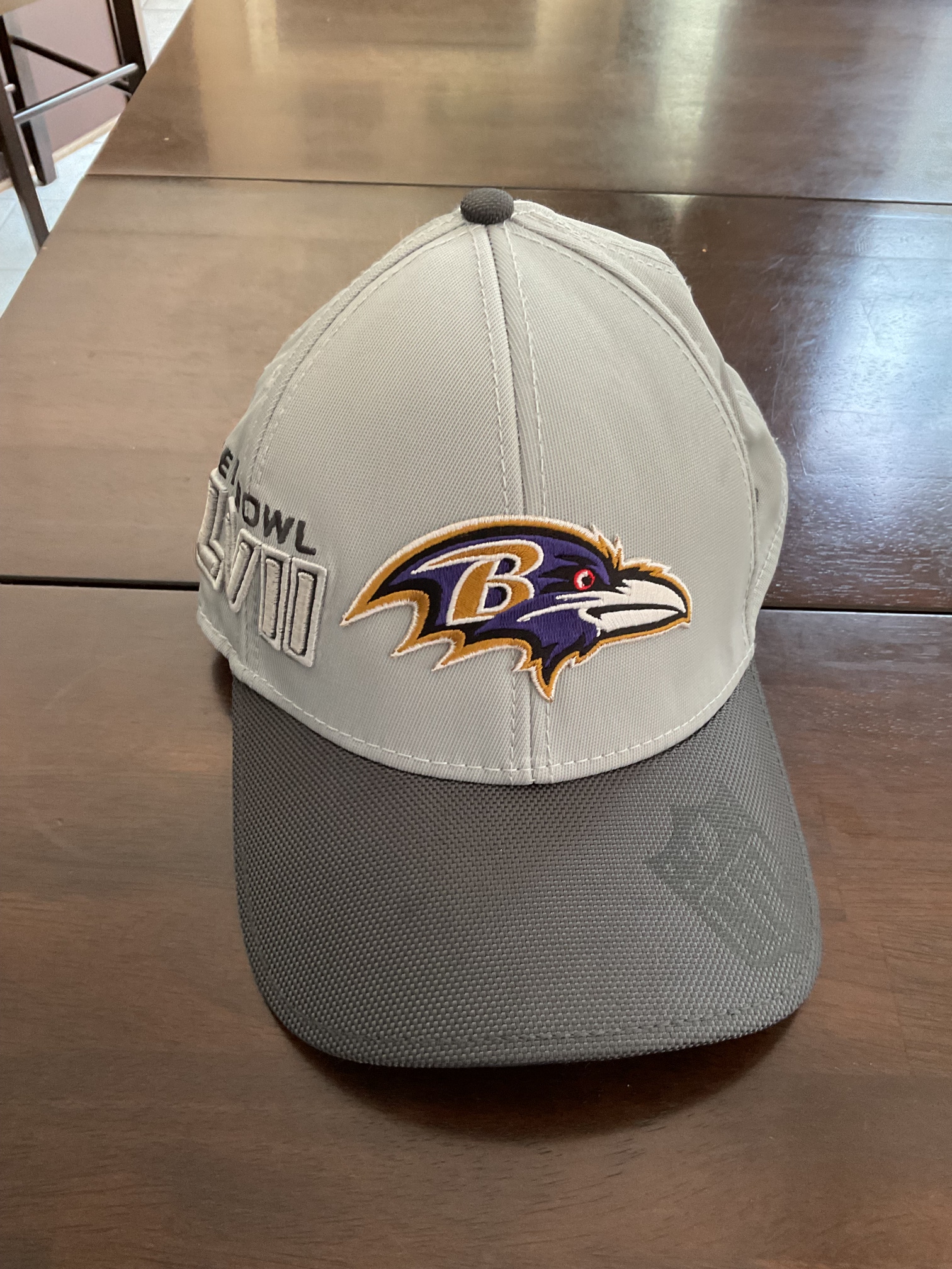 Baltimore Ravens Super Bowl XLVII Gray New Men's Medium/Large New Era Hat