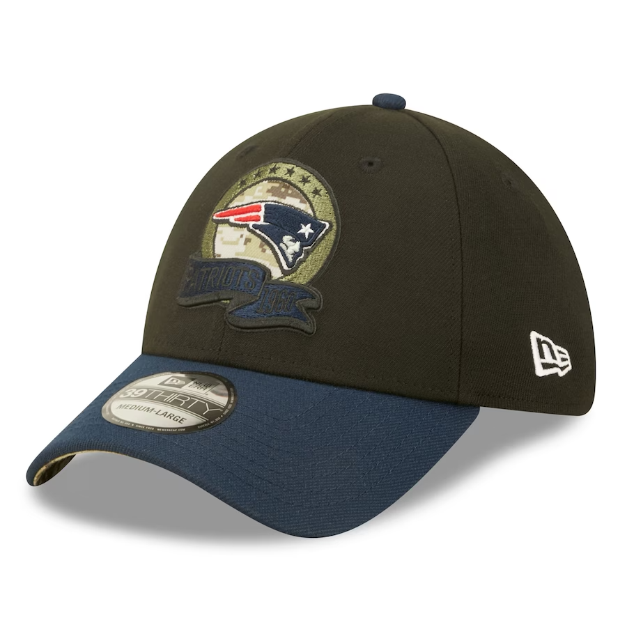 black new england patriots hat