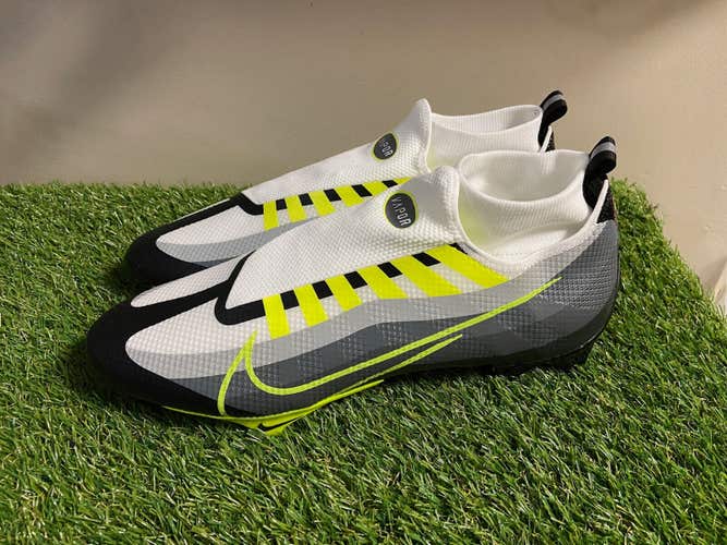 Nike Vapor Edge Pro 360 Football Cleats Grey Volt Men's Size 15 DQ3670-071 NEW
