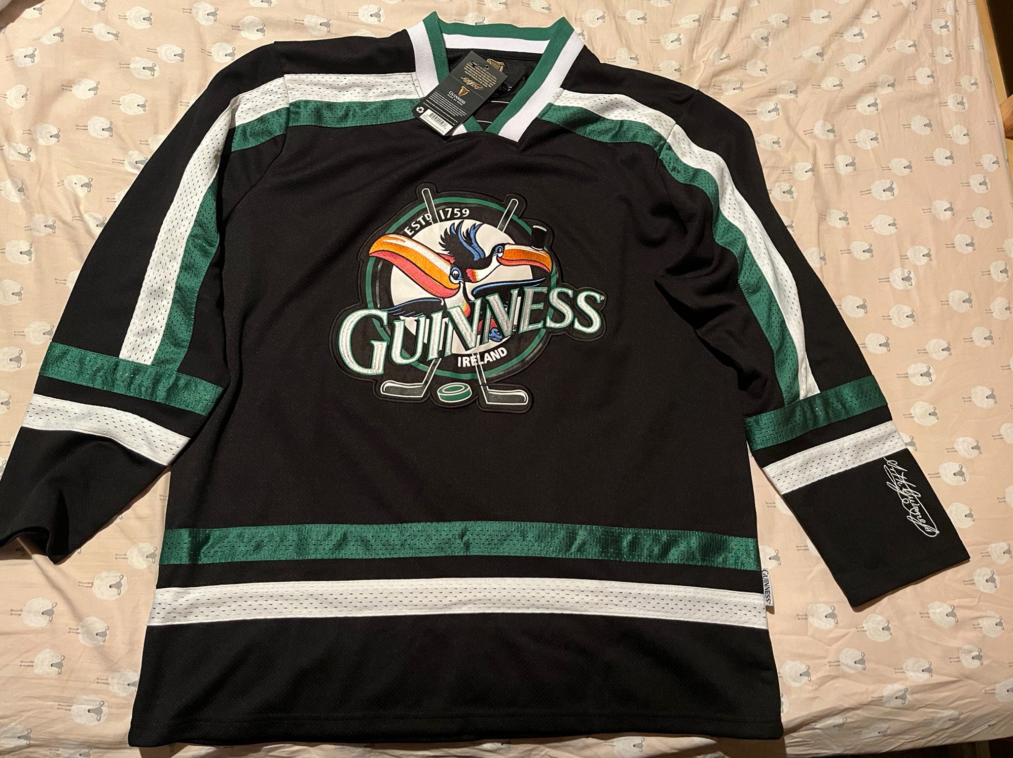  Guinness Hooded Ice Hockey Jerseys for Men