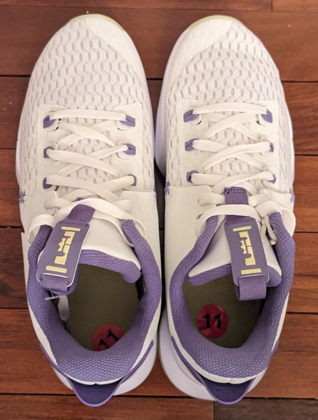 purple lebron lakers shoes