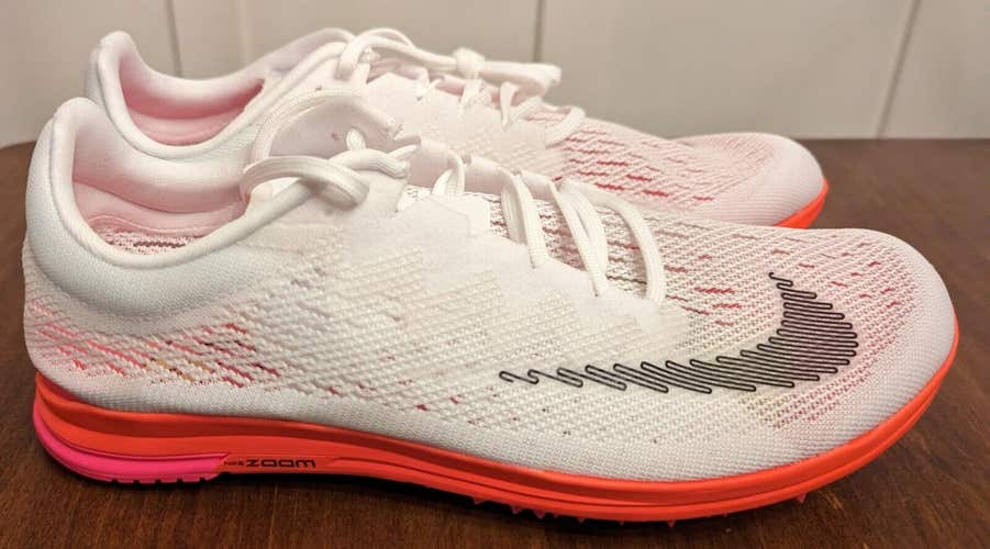 Nike Zoom Streak LT Spike Flat White/Black/Pink/Red #DN1699-100 Size 9.5.