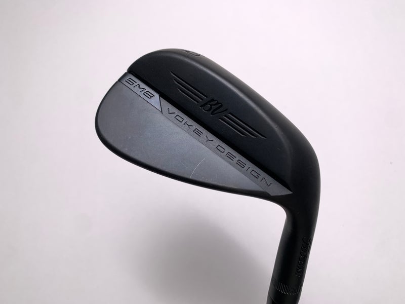 Titleist Vokey SM8 Jet Black Gap Wedge 50* 8 Bounce F-Grind Wedge Steel Mens RH
