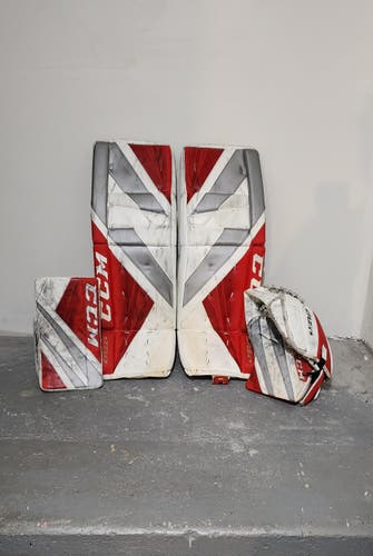 Used 34" CCM Regular Extreme Flex 5 Goalie Full Set