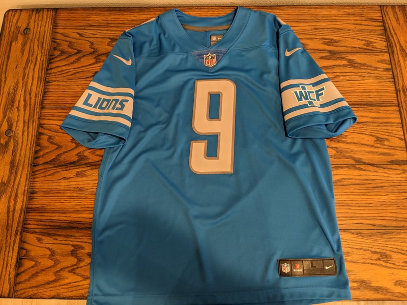 Mens Detroit Lions Matthew Stafford Nike White Game Jersey