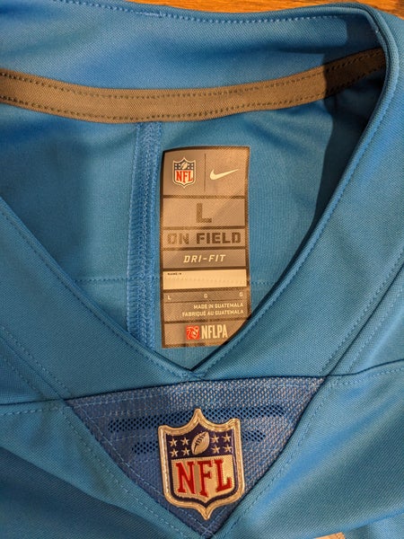 Matthew Stafford On Field Detroit Lions Blue Game Jersey Nike L