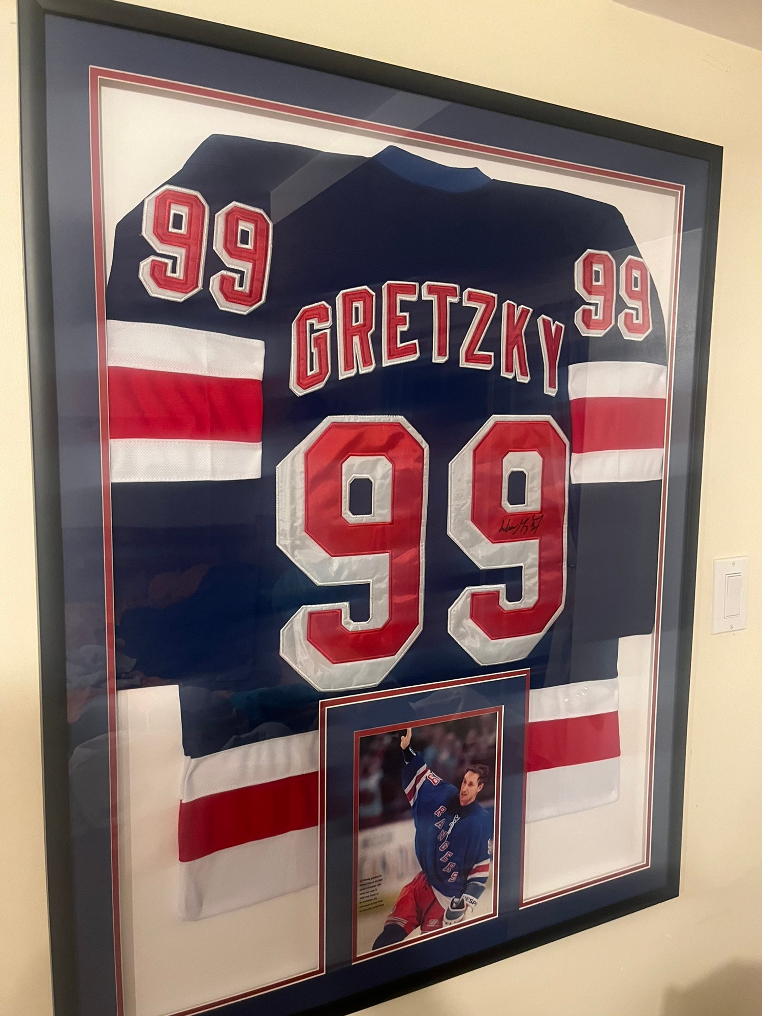 Wayne Gretzky Signed Home New York Rangers Jersey