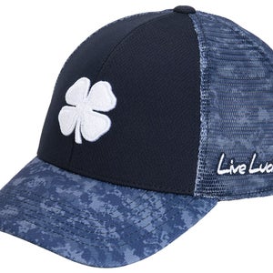 NEW Black Clover Live Lucky BC Freedom #11 Fitted L/XL Navy Camo Golf Hat/Cap