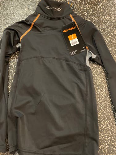 Black New Boys Shock Doctor Compression Neck Guard