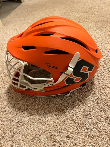 Syracuse Lacrosse game used STX rival helmet