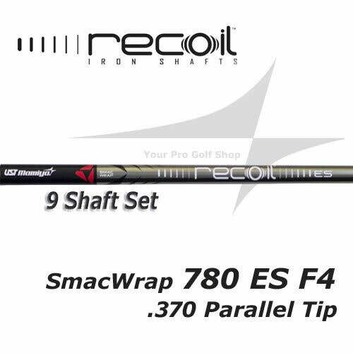 9 Shaft Set - UST Recoil 780 ES SmacWrap Ion Plated F4 Stiff Flex .370 Parallel
