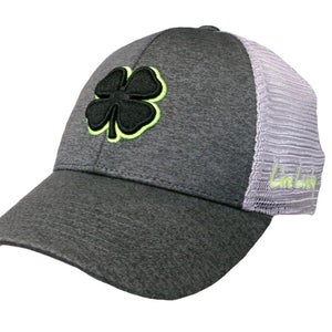 NEW Black Clover Live Lucky Perfect Luck 8 Gray Fitted S/M Golf Hat/Cap