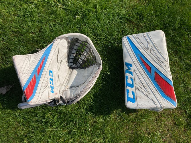 Used CCM EFLEX 4 glove blocker pro return NCAA pro stock