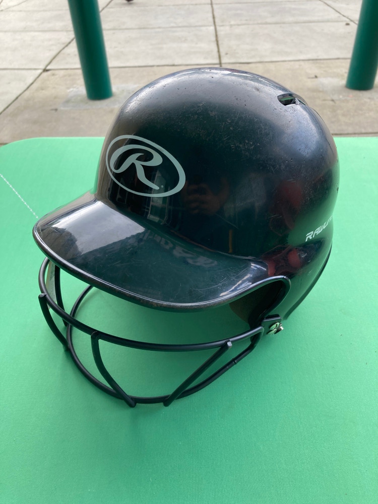 Used 6 1/4 - 6 7/8 Rawlings Batting Helmet