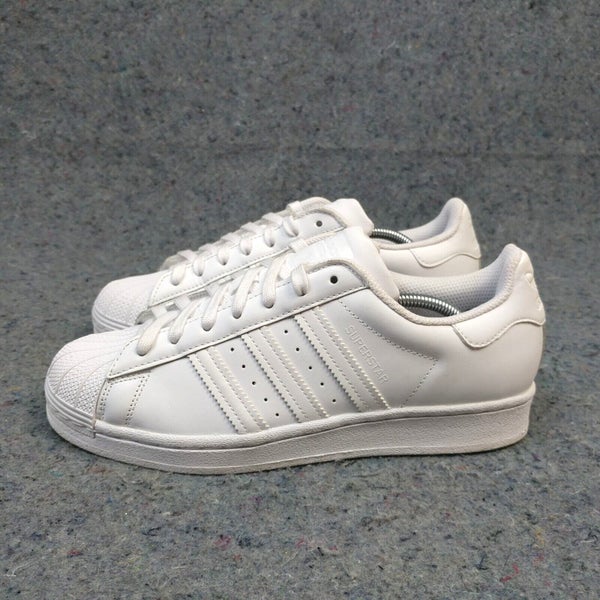 Adidas Superstar Womens Size 8.5 Sneakers All White Low Top FV3285 | SidelineSwap