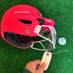 Used 6 1/2 - 7 1/2 Rawlings Pink Batting Helmet