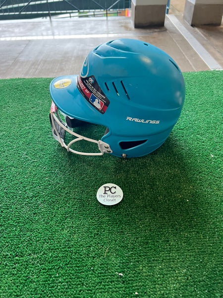 New 6 1/2 - 7 1/2 Rawlings Batting Helmet (baby blue) | SidelineSwap