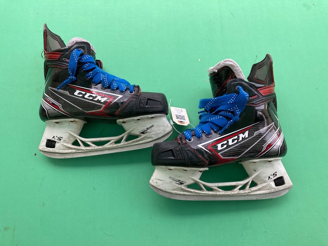 Junior Used CCM JetSpeed FT490 Hockey Skates D&R (Regular) 4.0