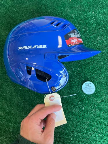 New Sr Fits - 6 7/8 - 7 5/8 Rawlings Velo blue Batting Helmet