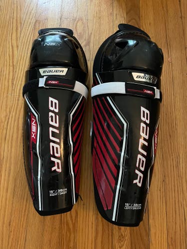 Used Bauer  NSX Shin Pads