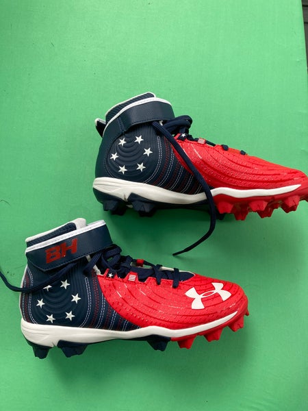 Black Used Youth Molded Cleats Under Armour High Top Bryce harper |  SidelineSwap