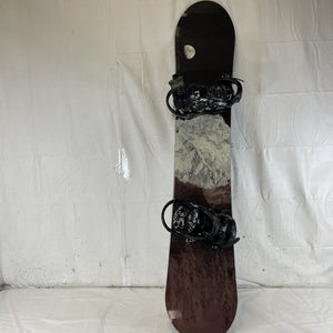 Used System Mtn 157 Cm Men's Snowboard Combo W System Bindings