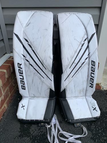 Bauer 3X goalie leg pads INT L