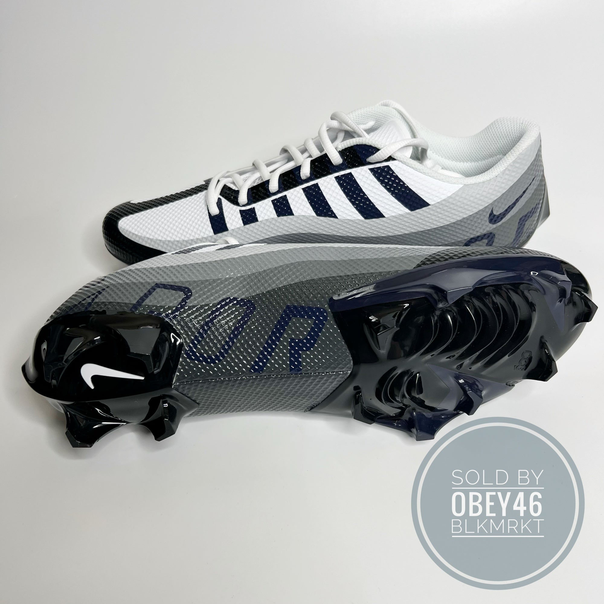 Nike Vapor Edge Speed 360 Football Cleats Mens 14 Black College Navy Vapor Edge Speed 360 2 TB Promo  main image 4