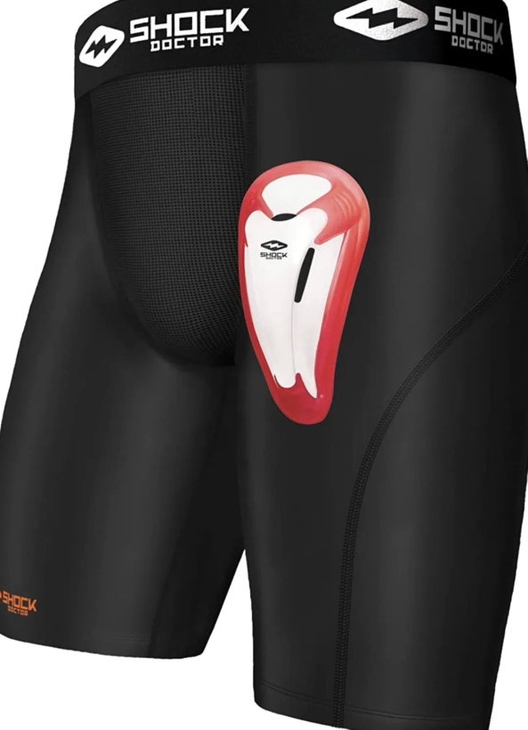 Shock Doctor Tight Compression Hockey Pants with BioFlex Cup S Men