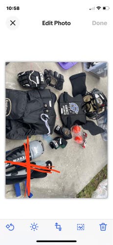Youth hockey equipment