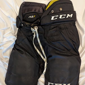 CCM AS1 Hockey Pants Senior Small Black