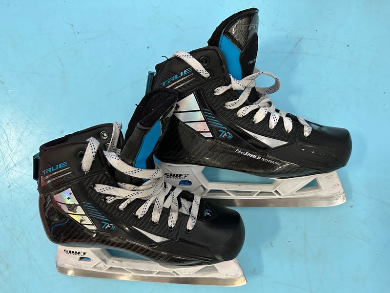 Used True Regular Width Size 5 TF9 Hockey Goalie Skates