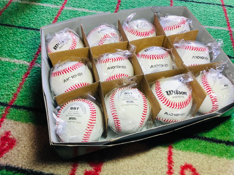 New Wilson Baseballs A1010s 12 Pack (1 Dozen) | SidelineSwap