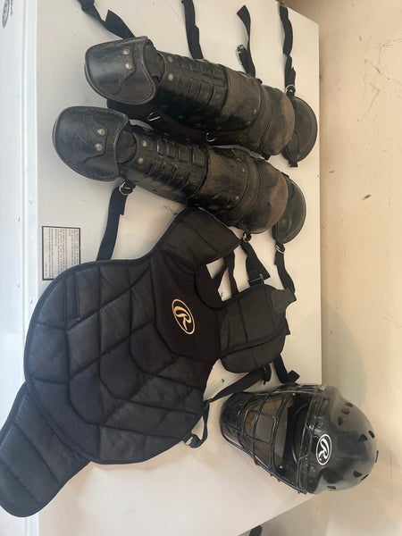 Used Rawlings Youth Model Catcher's Set