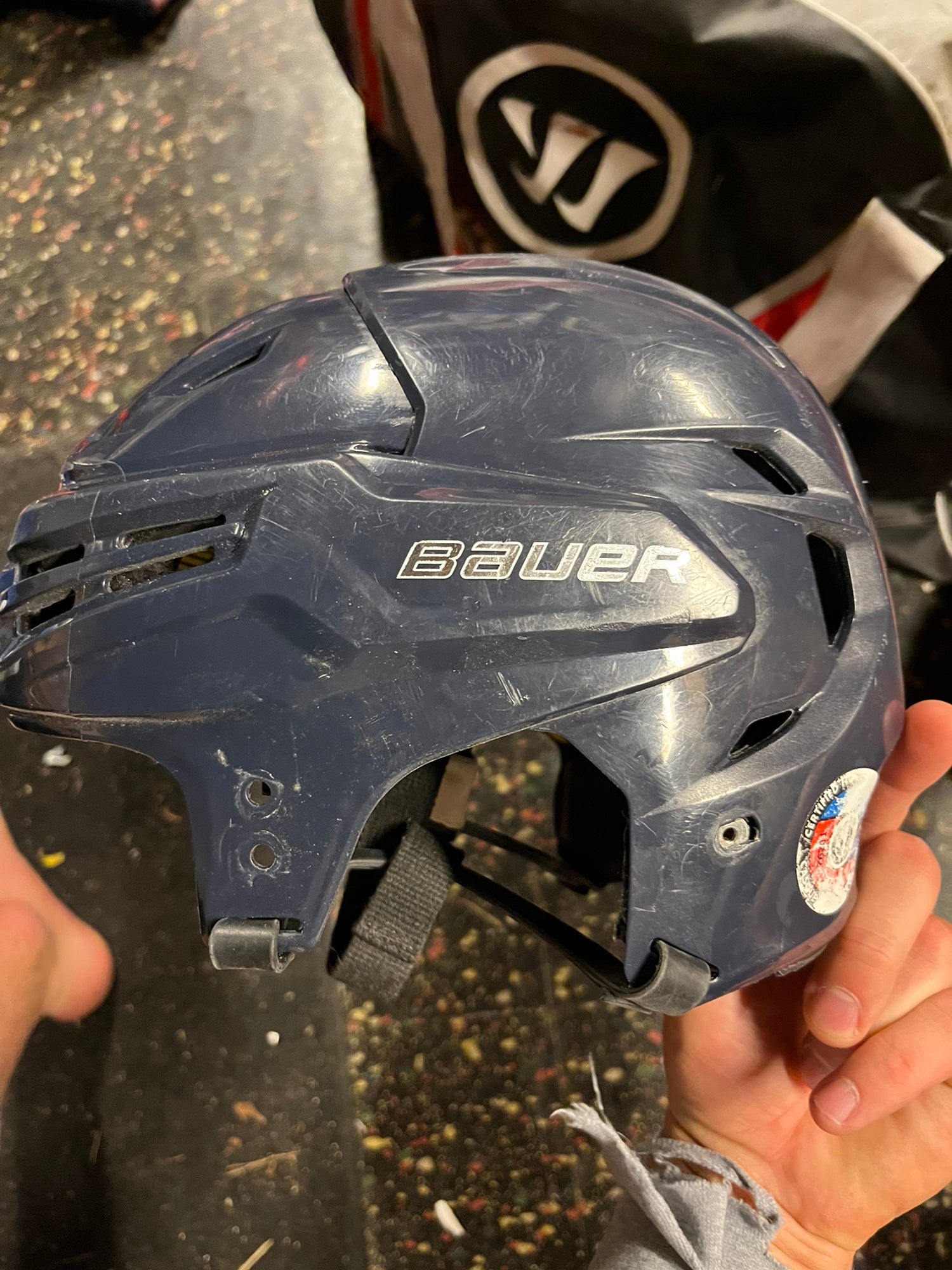 Used Anaheim Ducks Bauer Reakt Medium Helmet - with Visor – Never