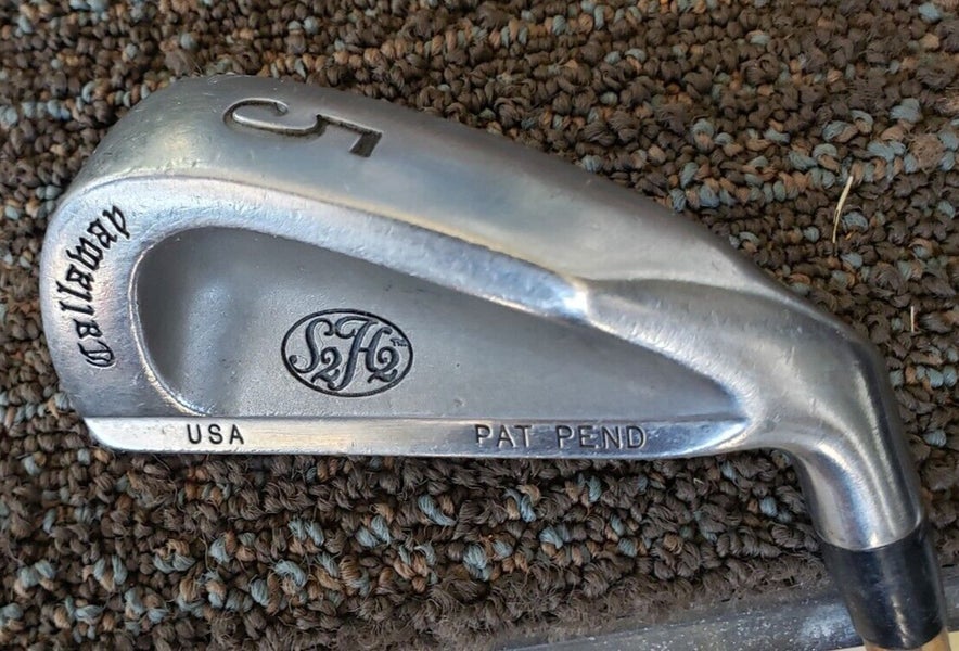 VINTAGE CALLAWAY S2H2 Golf Iron set 3-PW UTAH WOOD GRAIN Graphite