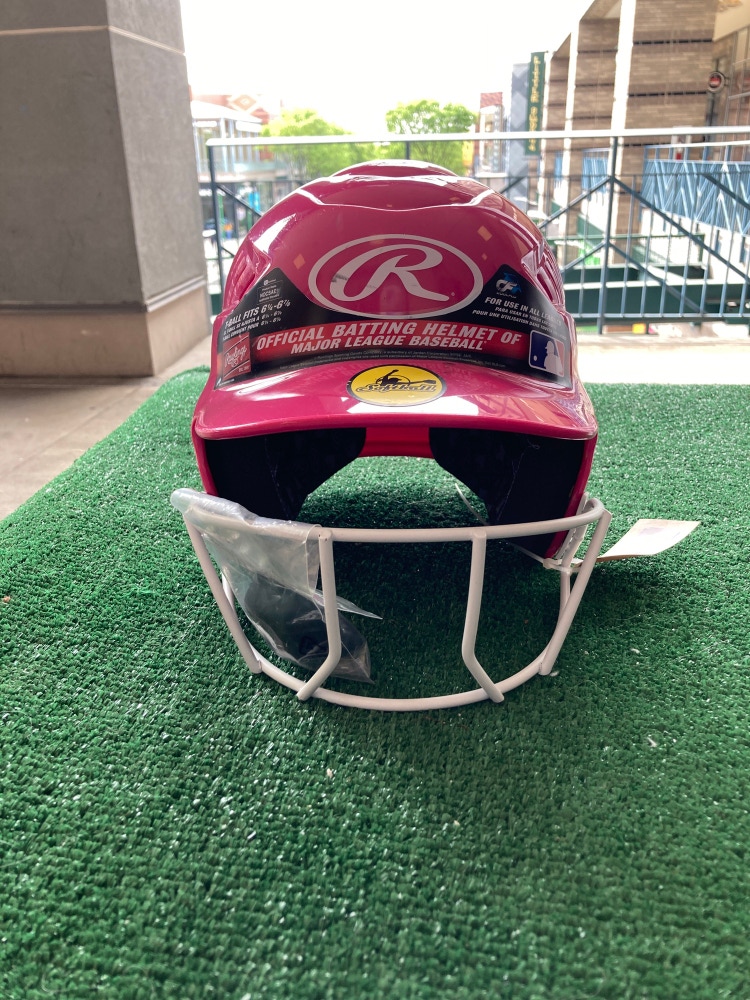 New 6 1/4 - 6 7/8 Rawlings Pink Batting Helmet