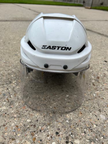 Used Extra Large Easton E400 Hockey Helmet with Bauer RBE I Half Shield OA7
