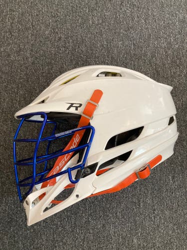 White / Blue Cascade R Helmet - Used